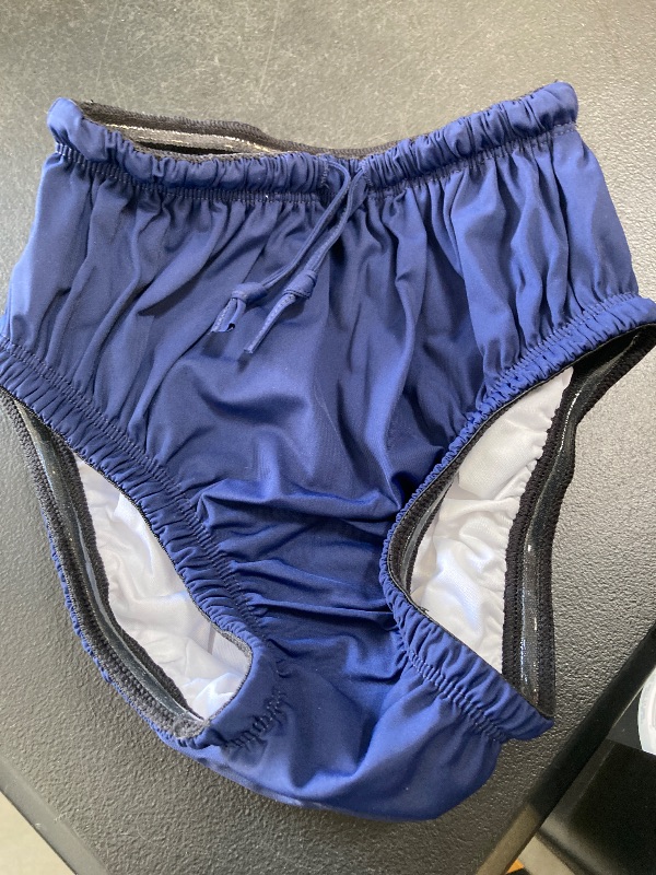 Photo 1 of Baby Girls and Boys Swim Diaper Cover Reusable Leakproof for Swimming Pool Lessons Beach, Navy, 2T