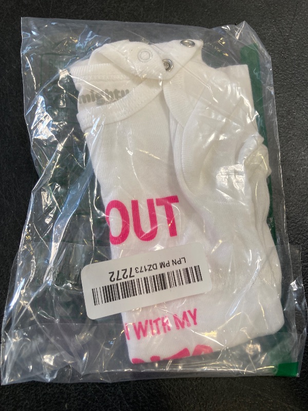 Photo 1 of Ink Trendz Peace Out NICU I'm Going Home With My Parents- Miracle Babies- NICU Baby Onesie One-Piece Bodysuit (Newborn, Pink)