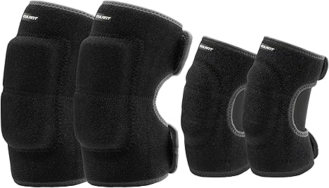 Photo 1 of Eulant Adjustable Soft Elbow and Knee Pads for Kids, Child Protective Pad Sets for Bicycle, Roller Skating, Basketball, Football, Volleyball, Dancing, Kneeling
