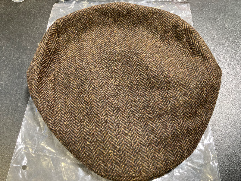 Photo 1 of STARANCE Men's Flat Cap Wool Tweed Driving Irish Newsboy Hat (Herringbone Coffee)