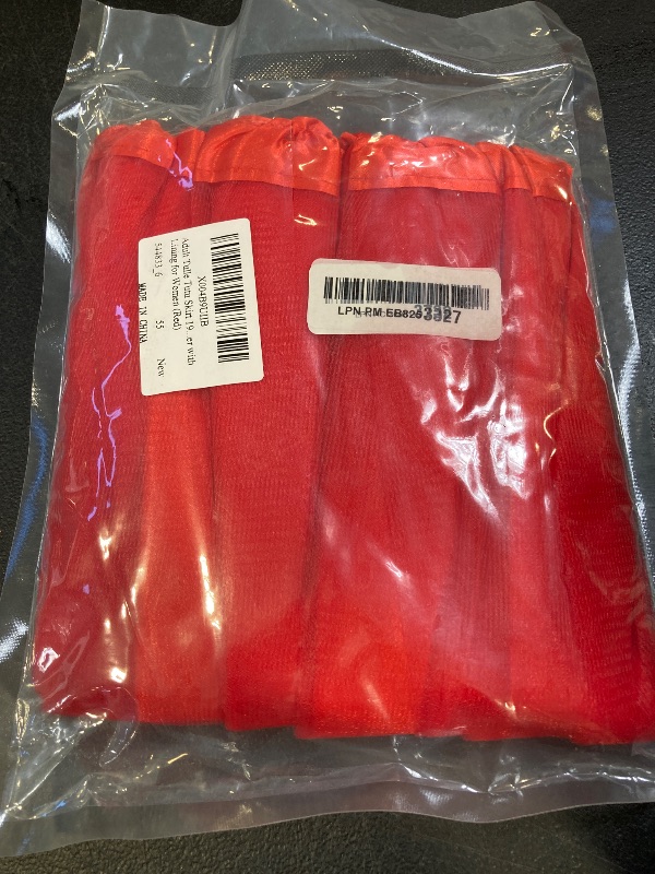 Photo 1 of Adult Tutus for Women Tutu Skirts with Lining 3 Layered Tulle Dance Skirts for Birthday Dance Halloween Cosplay Party (Red)