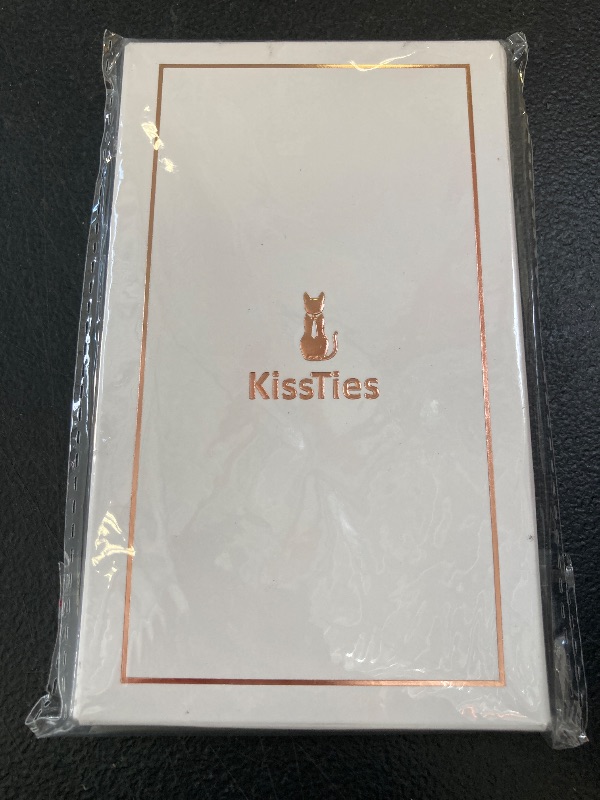 Photo 1 of KissTies Scarlet Red Pocket Square Men's Satin Handkerchief + Gift Box