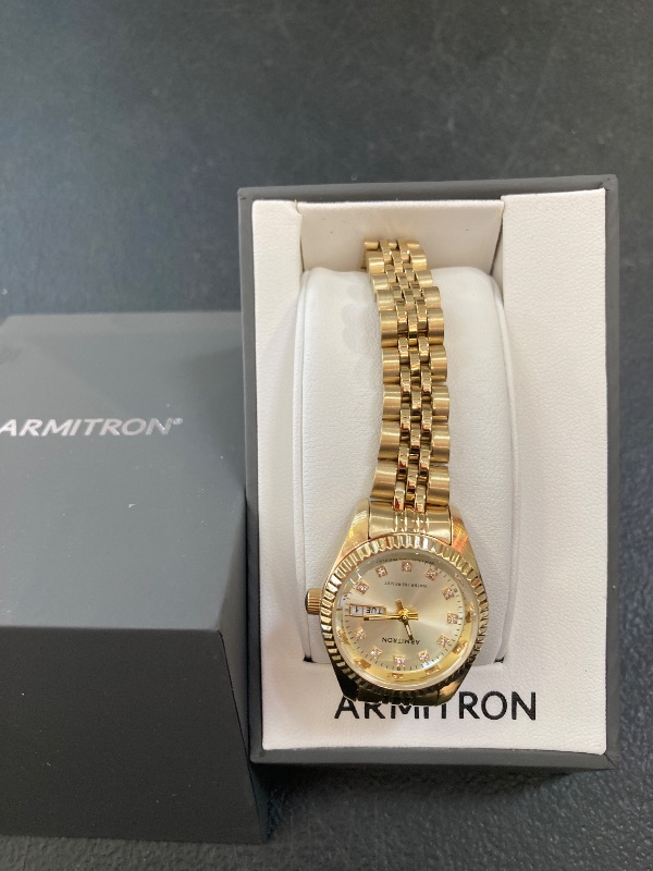 Photo 1 of Armitron Women's Genuine Crystal Accented Bracelet Watch, 75-2475