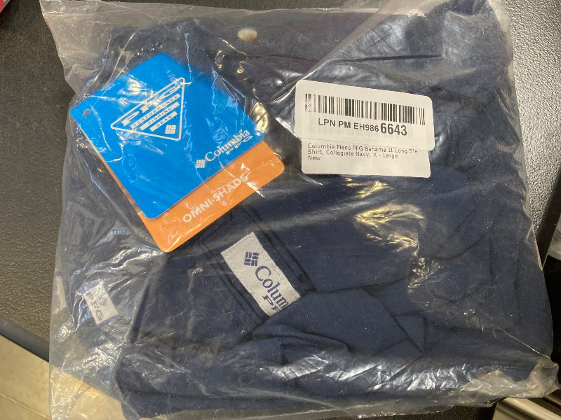 Photo 1 of Columbia Men’s PFG Bahama™ II Long Sleeve Shirt, Collegiate Navy, X - Large