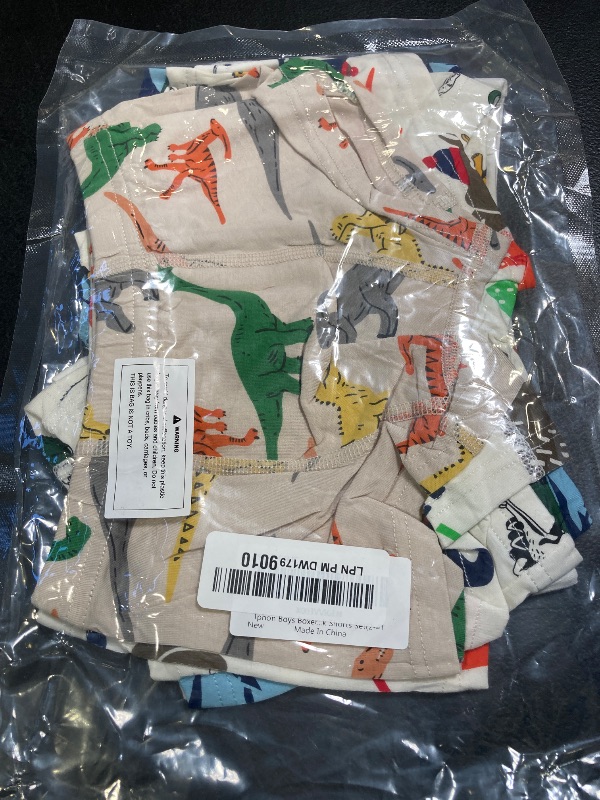 Photo 1 of Tphon Boys Boxer Briefs, Toddler Kids Soft Cotton Underwear 5 Pairs Little Big Boy Dinosaur Shark Shorts Set 2-4T