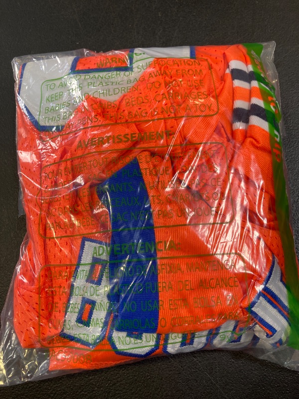 Photo 1 of 9 Bobby Boucher The Water boy Adam Sandler Movie Mud Dogs Bourbon Bowl Stitched Football Jersey (Orange, X-Large)