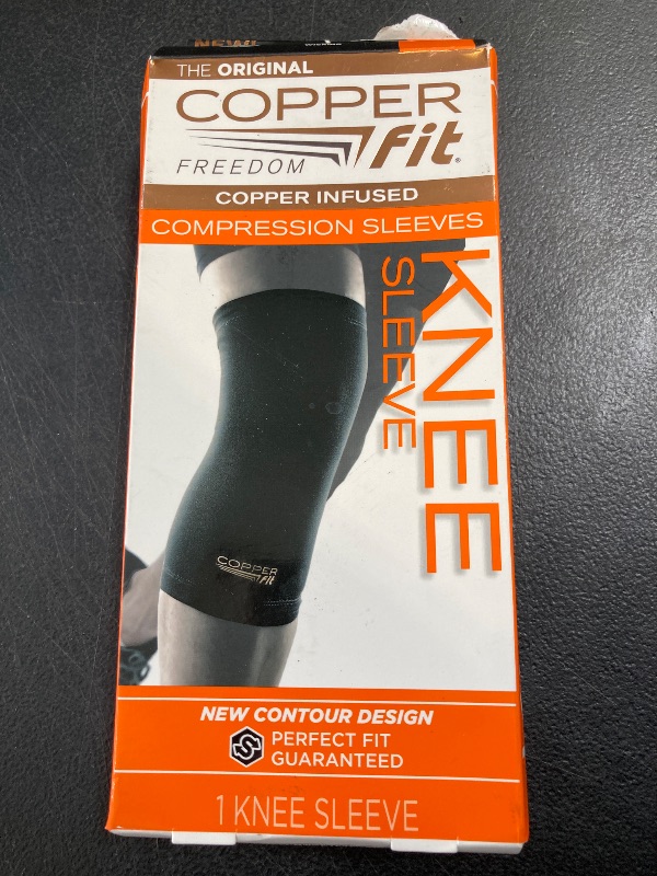 Photo 1 of Copper Fit Freedom Unisex Knee Compression Sleeve, Large
