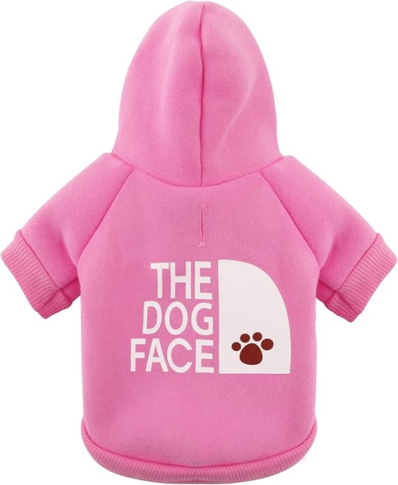 Photo 1 of Paiaite Pink Chihuahua Dog Hoodie: Keep Your Pup Warm and Stylish with a 'The Dog Face' Printed Sweatshirt, Pet Clothes, and Sweater Coat - SIZE 3XL