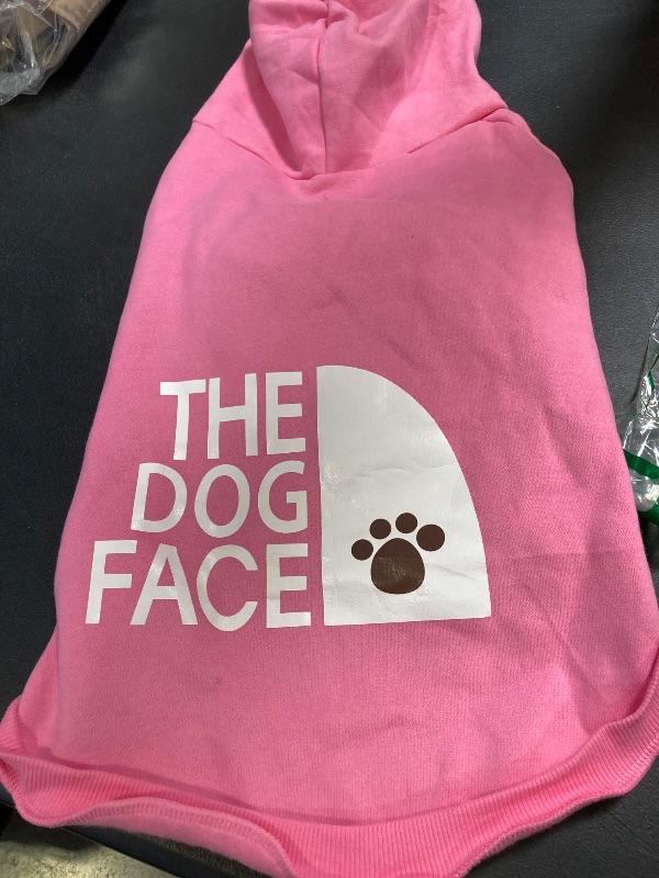 Photo 1 of Paiaite Pink Chihuahua Dog Hoodie: Keep Your Pup Warm and Stylish with a 'The Dog Face' Printed Sweatshirt, Pet Clothes, and Sweater Coat - SIZE 3XL