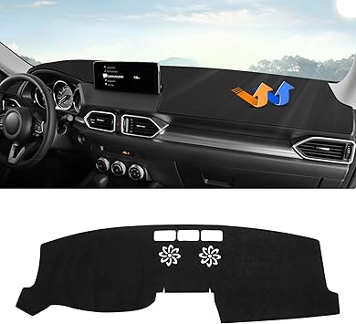 Photo 1 of Cartist Dashboard Cover Mat for 2017-2022 2023 2024 2025 Mazda CX-5 CX5 Accessories Dash Cover Suede Dash Mat Sunshade Glare UV Rays Protector (Without Hud)
