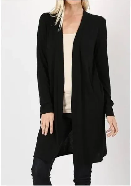 Photo 1 of Abbott Elementary Sweater Women's Medium Black Cardigan Duster Teachers M