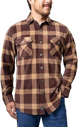 Photo 1 of Freedom Foundry Mens Lightweight Plush Plaid Fleece Shirt 3XL
