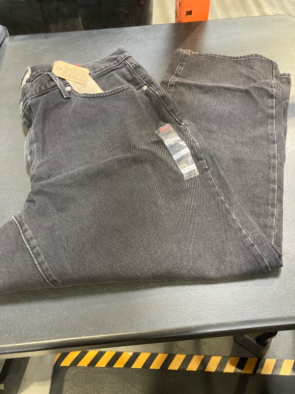 Photo 1 of Levi's Women's Plus Size 94 Baggy, (New) Black Stonewash, 37