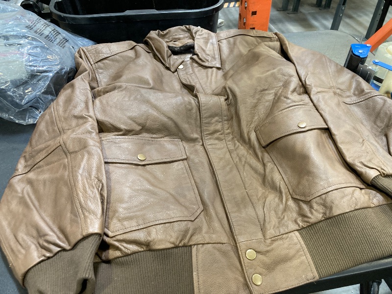 Photo 1 of Vintage Men's  Leather Jacket Size XL