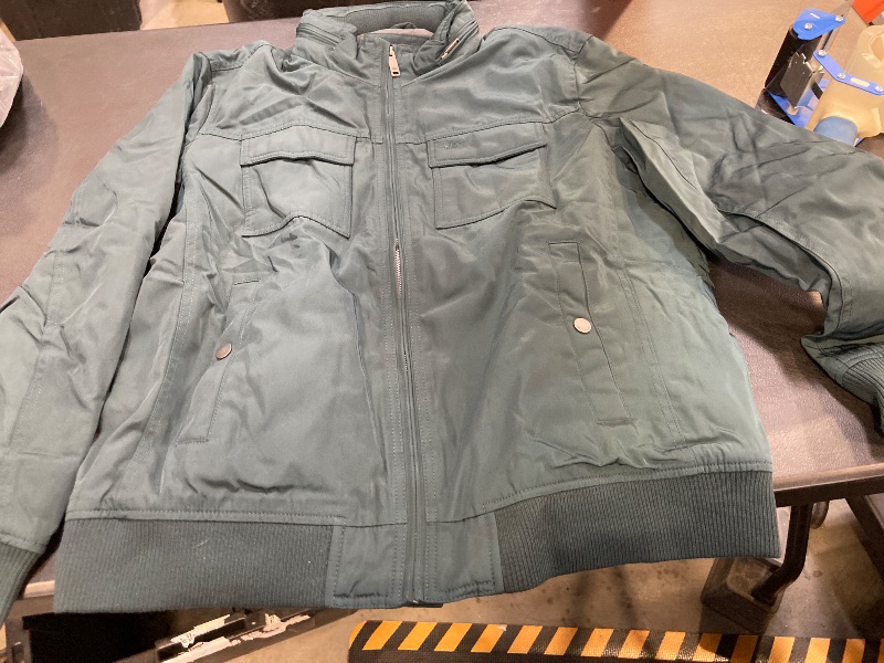 Photo 1 of Dockers Men's Quilted Lined Flight Bomber, X-large, Green