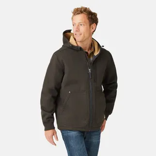 Photo 1 of Men's wind river burly canvas softshell jacket size L / Black
