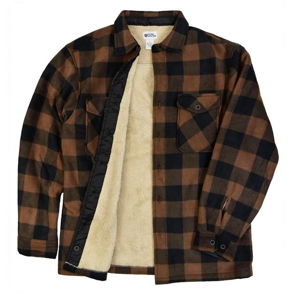 Photo 1 of Victory Sherpa Lined Fleece Shirt Jacket, Large, Blue