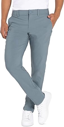 Photo 1 of  izod Stretch Slim Fit Golf Pants Men with Pockets  teal 36x32
