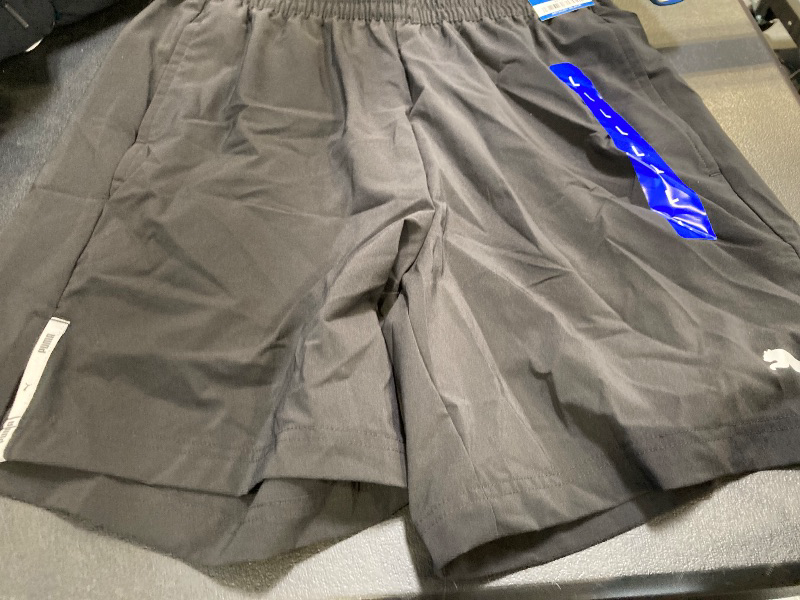 Photo 1 of PUMA Men's Lightweight Active Woven Short (US, Alpha, Large, Regular, Regular, Black)