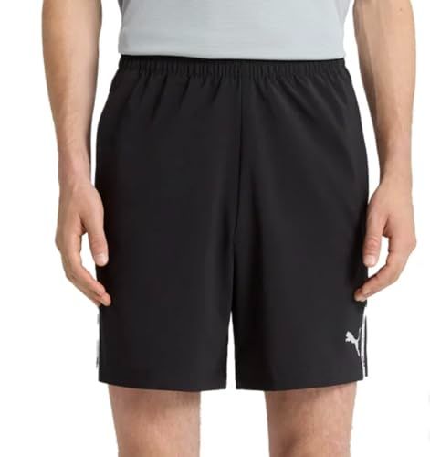 Photo 1 of PUMA Men's Lightweight Active Woven Short (US, Alpha, Large, Regular, Regular, Black)