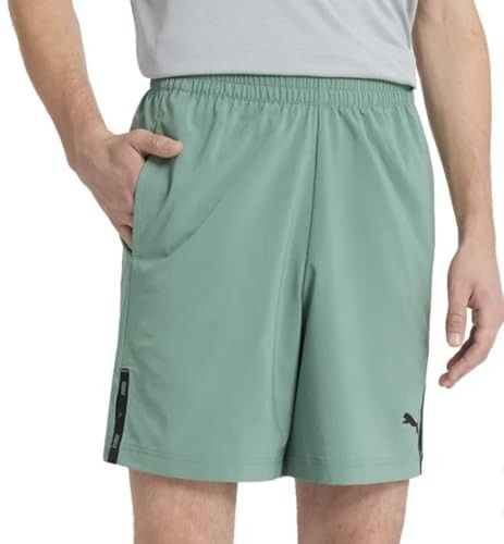 Photo 1 of PUMA Men's Lightweight Active Woven Short (US, Alpha, Small, Regular, Regular, Green)