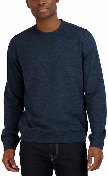 Photo 1 of Gerry Men's Textured Crew Pullover Sweatshirt M Grey