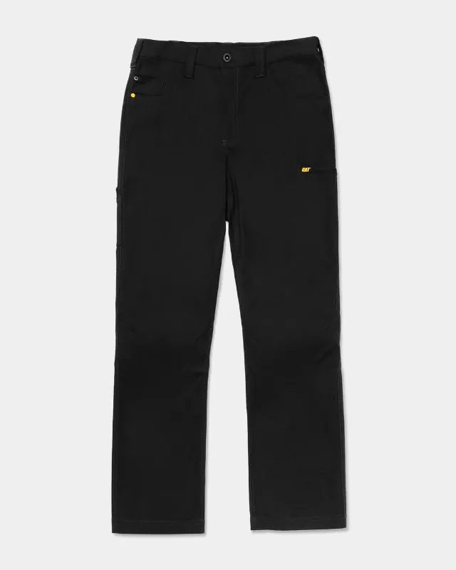 Photo 1 of CAT Men's Fleece Lined Canvas Pant Black - Size 38 / 29