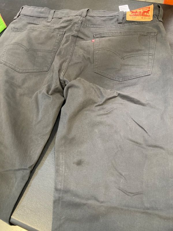 Photo 1 of Men's Levi's 514 Straight Stretch Dark Gray Pants - Size W38 x L32