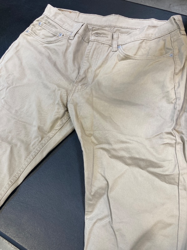 Photo 1 of Men's Levi's 514 Straight Stretch Beige Jeans - Size W36 x L30