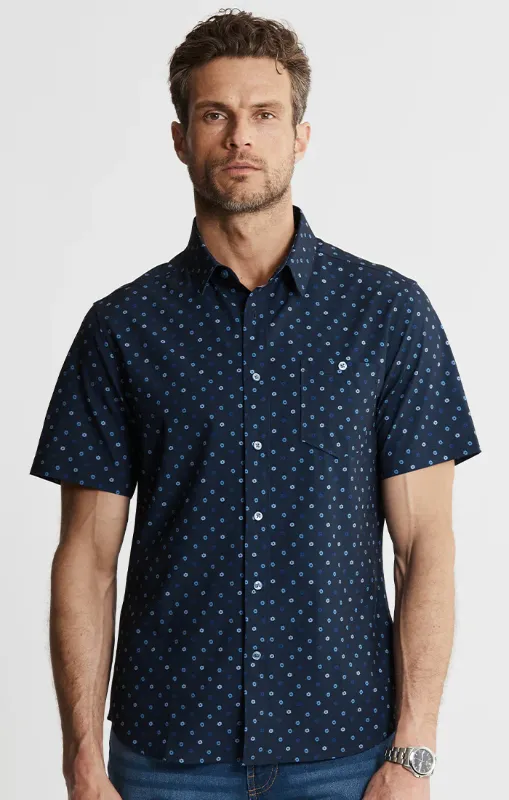 Photo 1 of Jachs New York Men's Small Blue Classic Fit Short Sleeve Button Down Shirt New - size S
