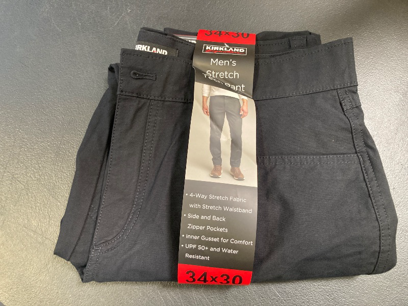 Photo 1 of Kirkland Signature Men’s Stretch Tech Pant (Black, 34W x 30L)
