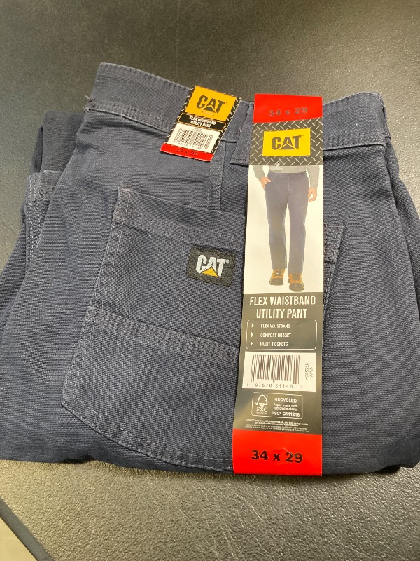 Photo 1 of CAT Flex Waistband Utility Pant Navy - 34 x 29 