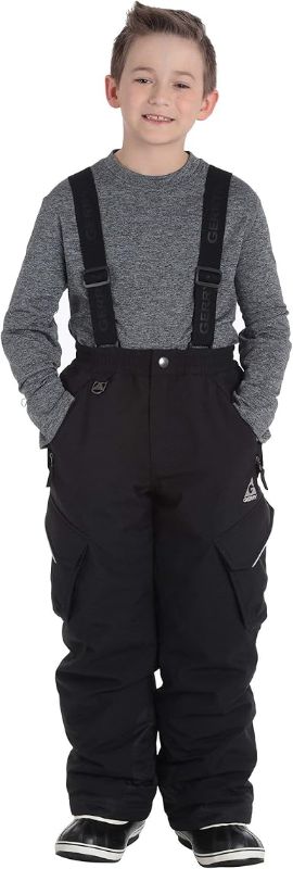 Photo 1 of Gerry Boys' Performance Snow Pants with Removable Suspenders Black - size XS 5/6