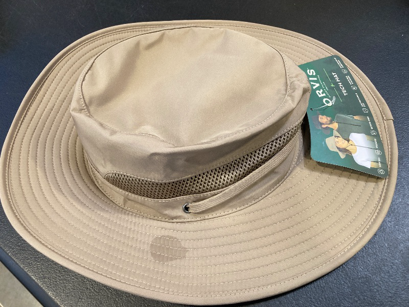 Photo 1 of Orvis Classic Collection Tech Hat Field Khaki Adjustable - Chin & Sweatband UPF 50+

