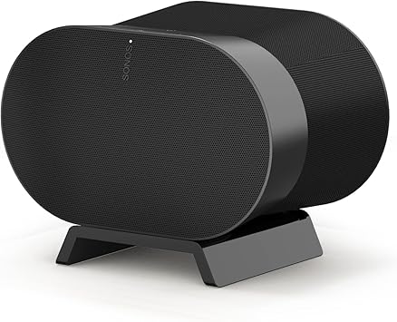 Photo 1 of Acrylic Table Stand for Sonos ERA 300 Wireless Speaker - Desktop Decorative Bracket Mounting Accessories for Sonos ERA 300 (Black, 1-Pack)
