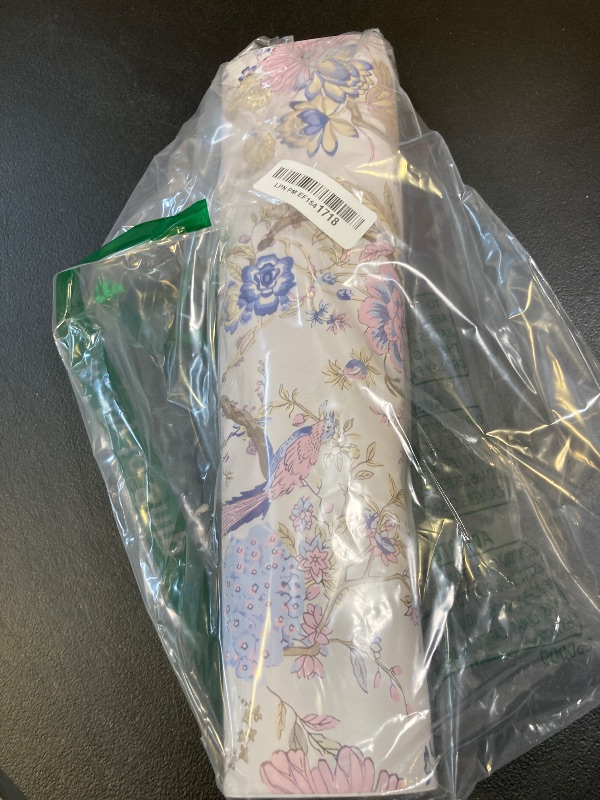 Photo 1 of Drydiet Chinoiserie Peel and Stick Wallpaper Removable Self Adhesive Wallpaper Floral Birds Contact Jacobean Vintage Contact Paper for Bedroom(Parchment,118.1" X 15.75")