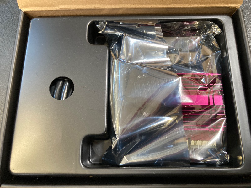 Photo 1 of TP-Link 10GB PCIe Network Card (TX401)-PCIe to 10 Gigabit Ethernet Adapter, Supports Windows 11/10/8.1/8/7, Servers 2019/2016/2012 R2, and Linux, Including a CAT6A Cable