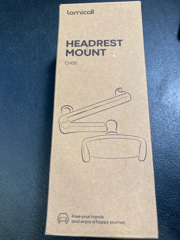Photo 1 of Lamicall Car Headrest Tablet Holder - [3 in 1 Extension Arm] Adjustable Tablet Car Mount for Back Seat, Road Trip Essentials for Kids, for 4.7-11" Device Like iPad Pro, Air, Mini, Galaxy, Fire, Black
