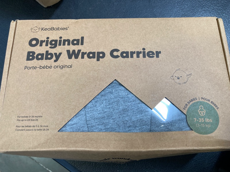 Photo 1 of KeaBabies Baby Wrap Carrier - All in 1 Original Baby Carrier Newborn to Toddler Sling, Easy to Wear, Hands Free Bonding, Lightweight, Breathable Infant Wraps (Classic Gray)