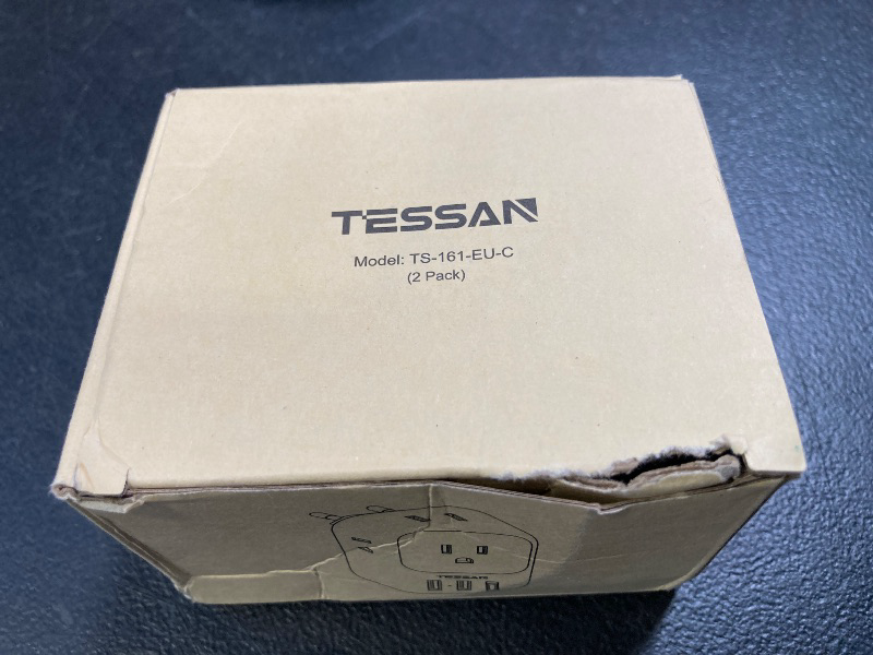 Photo 1 of 2 Pack European Plug Adapter USB C, TESSAN US to Europe Adapter 4 Outlets 3 USB Charger, Type C International Power Adaptor to Italy Spain France Portugal Iceland Germany, Europe Travel Essentials