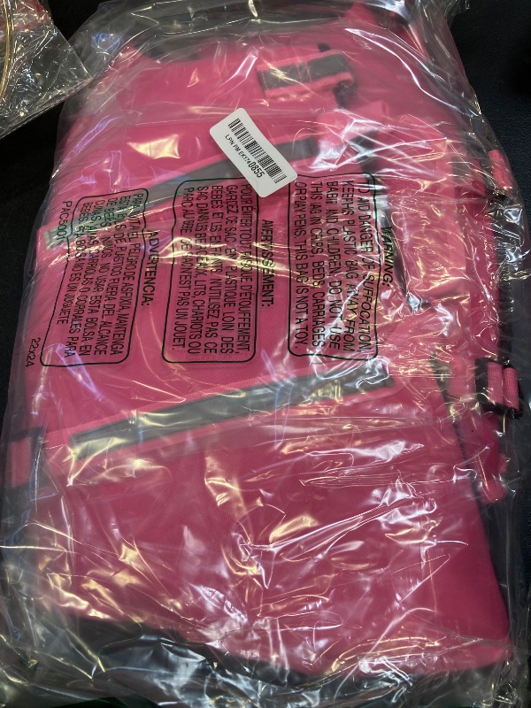 Photo 1 of Queenmore Large Dog Life Jacket, Floating Vest for Swimming and Boating, Lightweight Adjustable Reflective Lifesaver With Back Zip, Rescue Handle, Leash Hook (Fuchsia L)