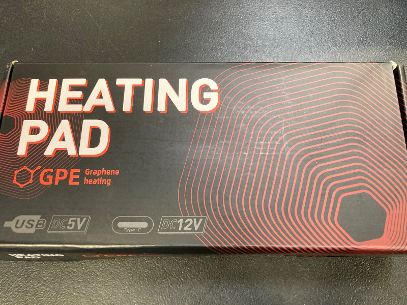 Photo 1 of 12V Heating Pad for Back, Neck, Period Cramps Pain Relief, USB C Heating Pad with 2hrs Auto Shut Off, 3 Heating Levels, Moist Infrared Heating Pads,11.8" x23.6”?No Built-in Battery?