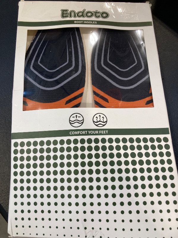 Photo 1 of Endoto Square Toe Boot Insoles for Ariat Men Shoes Replacement, Footwear Inserts Comfort & Foot Pain Relief(Size:M12-EU46)