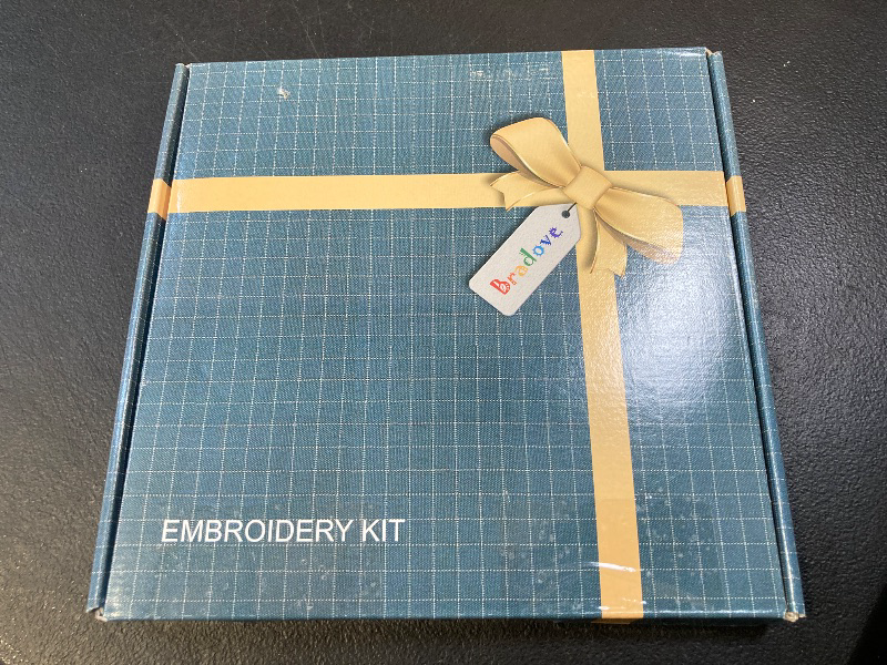 Photo 1 of Bradove Classic Embroidery Stitches Practice Kit, Embroidery Kit for Beginners, Beginner Embroidery Kit for Adults, Hand Embroidery Kit for Kids, Stitches Kit