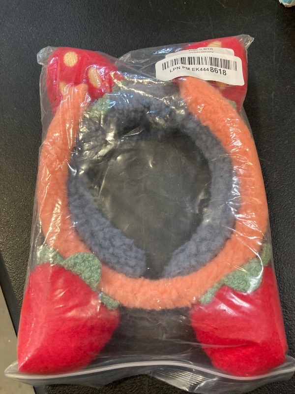 Photo 1 of MeiLiZuRL 2 Pack Cat Headband Cute Plush Strawberry Cat Shaped Headband for Halloween Christmas Girls Women, Makeup Headband, Shower Hair Bands (Strawberry)