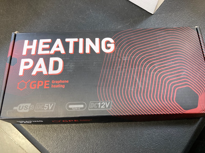 Photo 1 of 12V Heating Pad for Back, Neck, Period Cramps Pain Relief, USB C Heating Pad with 2hrs Auto Shut Off, 3 Heating Levels, Moist Infrared Heating Pads,11.8" x23.6”?No Built-in Battery?