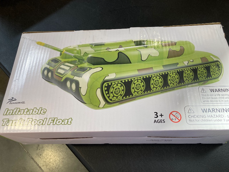 Photo 1 of Inflatable Tank Pool Floats Adults - Jasonwell Kids Pool Floaties Swimming Pool Tank with Water Cannon Gun Swim Floaty Rafts Lake Beach Party Pool Toys for Boys Girls Kids Adults