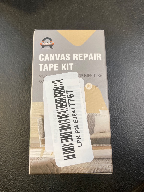 Photo 1 of Canvas Repair Tape 4×70 Inch Waterproof Self-Adhesive Fabric Repair Patch for Repairing Boat Covers, Tents, Patio Umbrellas, Car Seats, Luggage, Sofas (Grey)