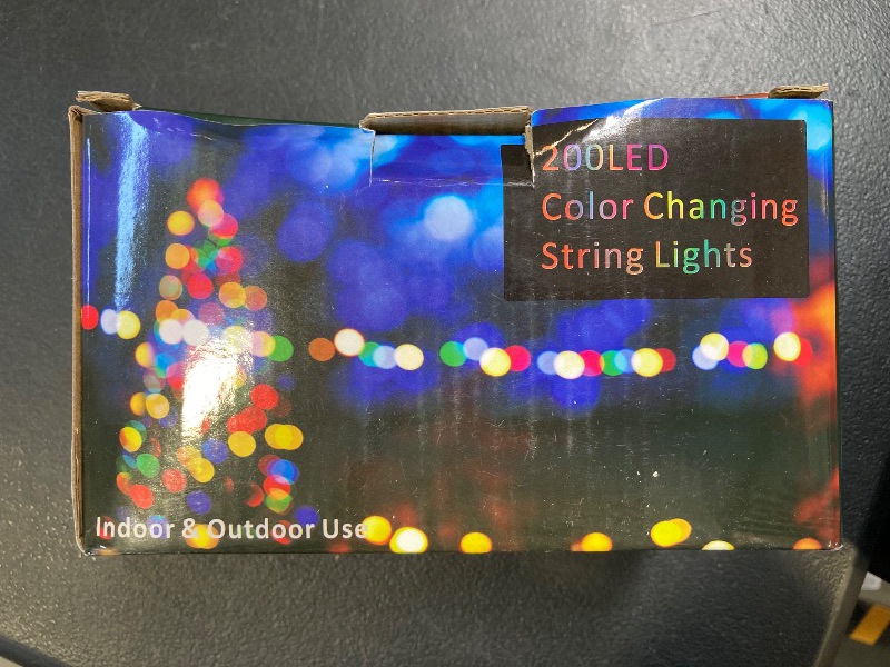 Photo 1 of 200 LED Color Changing Christmas Lights, Connectable 18 Colors String Lights Halloween Decorations, Waterproof Green Blue Purple Twinkle Light for Bedroom Indoor Outdoor Holiday Xmas Party Wedding