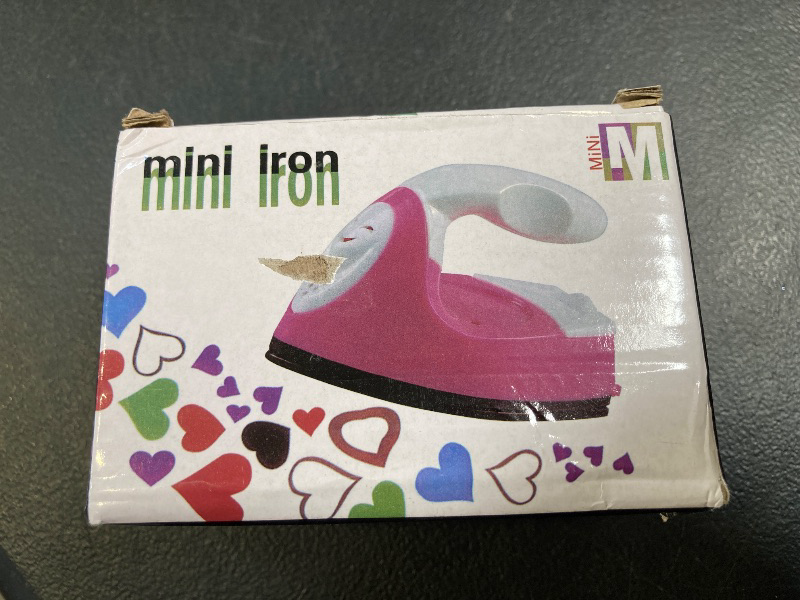 Photo 1 of Go Lash Fun Mini Craft Iron Machine, Black Small Electric Heat Press Iron Portable Handy Travel for Heating Transfer Vinyl Projects, Clothes Shoes Bags Hats